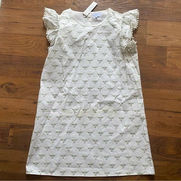 NWT JENN THATCHER Longhorn Ruffle Dress - Picture 1 of 3